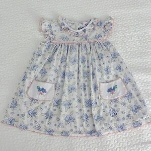 SHRIMP & GRITS KIDS Hydrangea Dress, Size 4T